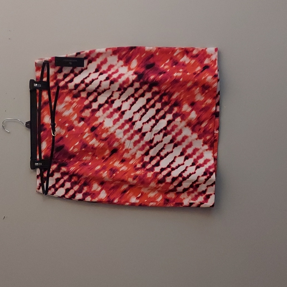 Pink, orange, black and white size 18 skirt